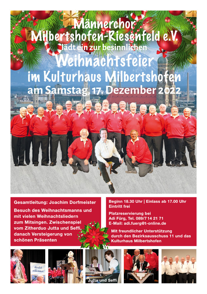 lakat zur Weihnbachtsfeier
